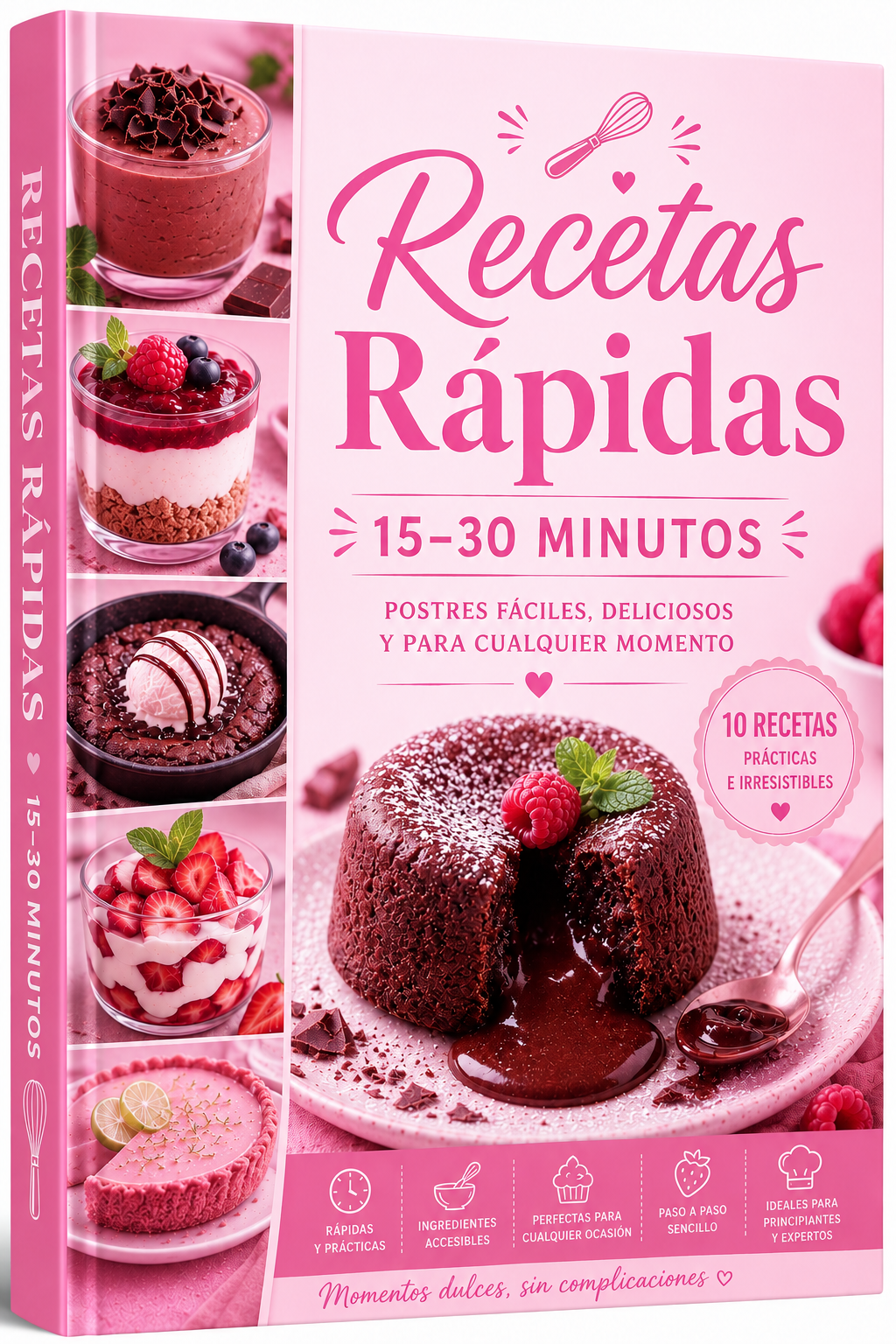 Capa do e-book Receitas Rápidas: 10 Sobremesas em 15-30 Minutos